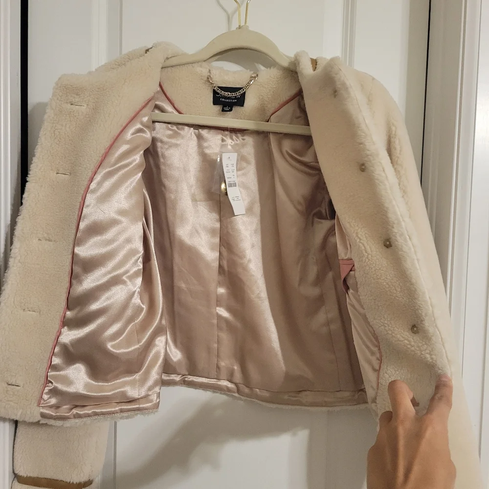 Collection lady jacket in sherpa blend - New With Tags - Size 4 - J.Crew
